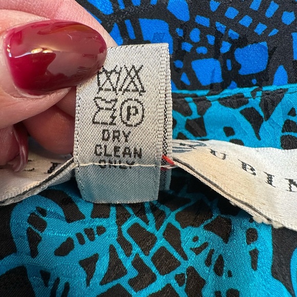 Vintage Lillie Rubin 100% Silk Art To Wear 80’s Blazer Jacket Size 8 Medium M - Picture 11 of 12